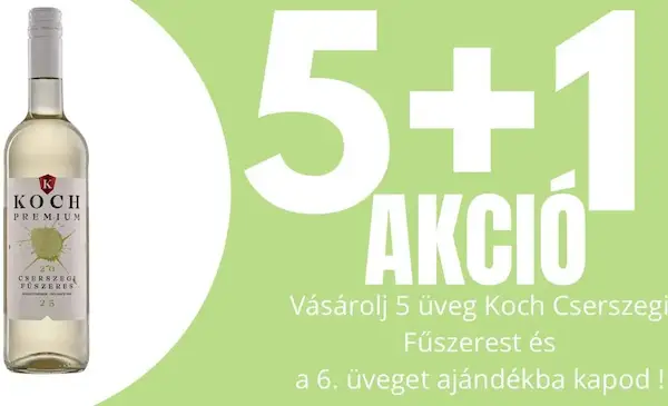 5+1 karton Cserszegi akció