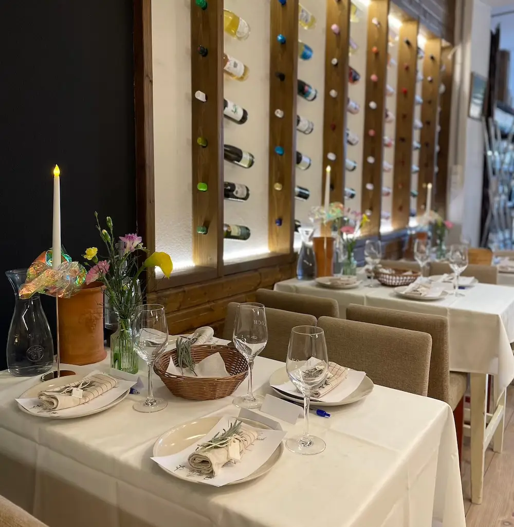 vendégváró teríték