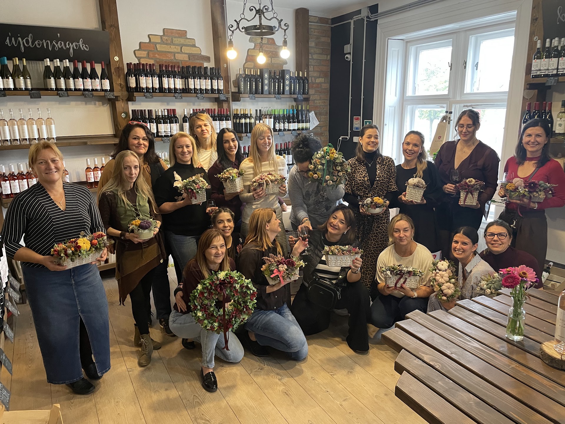 Vörös Workshop – borok és őszi alkotás